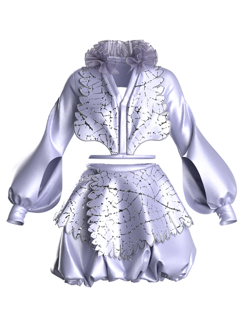 Digital lavender co-ord set