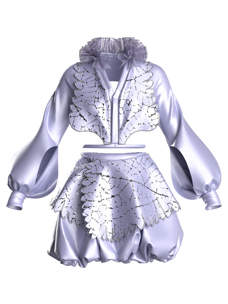 Digital lavender co-ord set