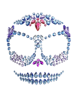 Bedazzled Skull Mask