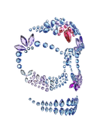 Bedazzled Skull Mask