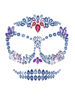 Bedazzled Skull Mask