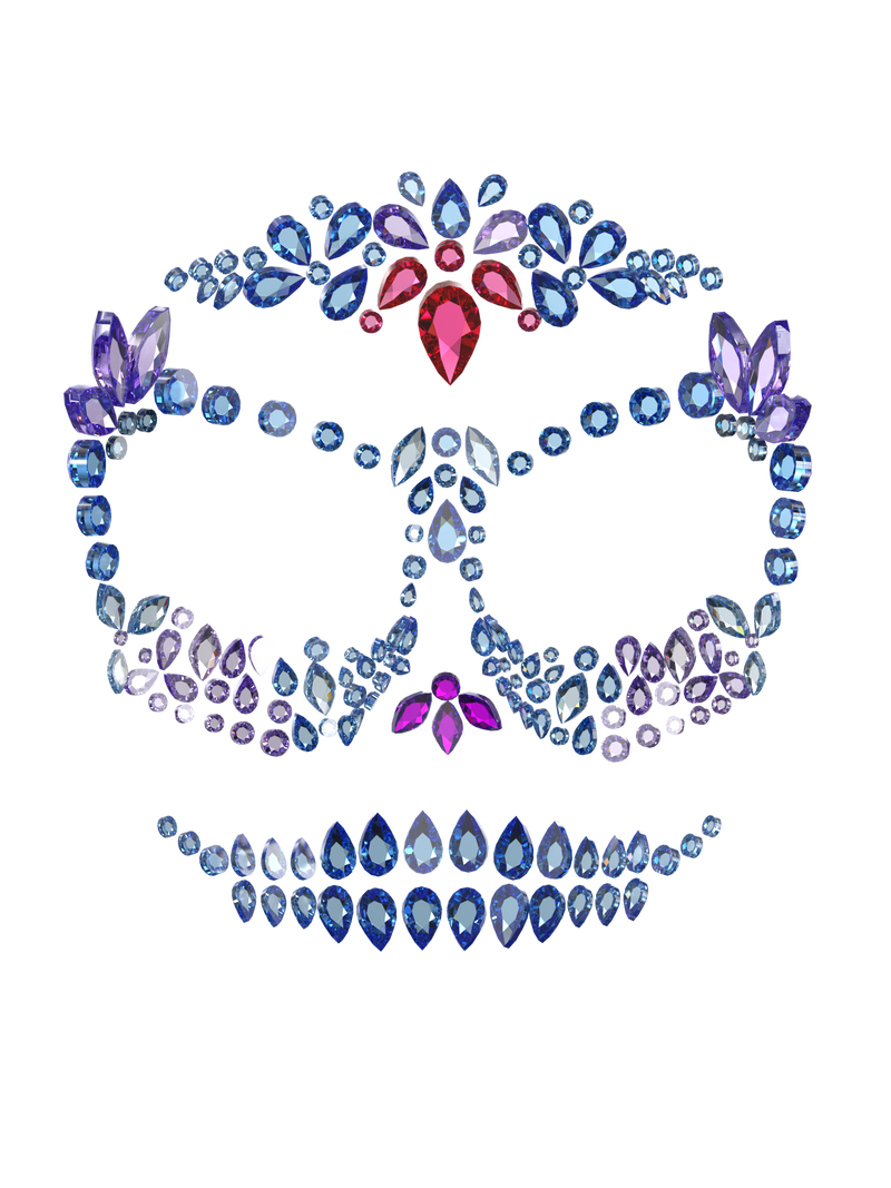Bedazzled Skull Mask