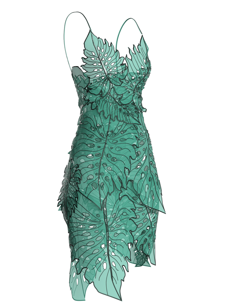 Reimagined leaf dress