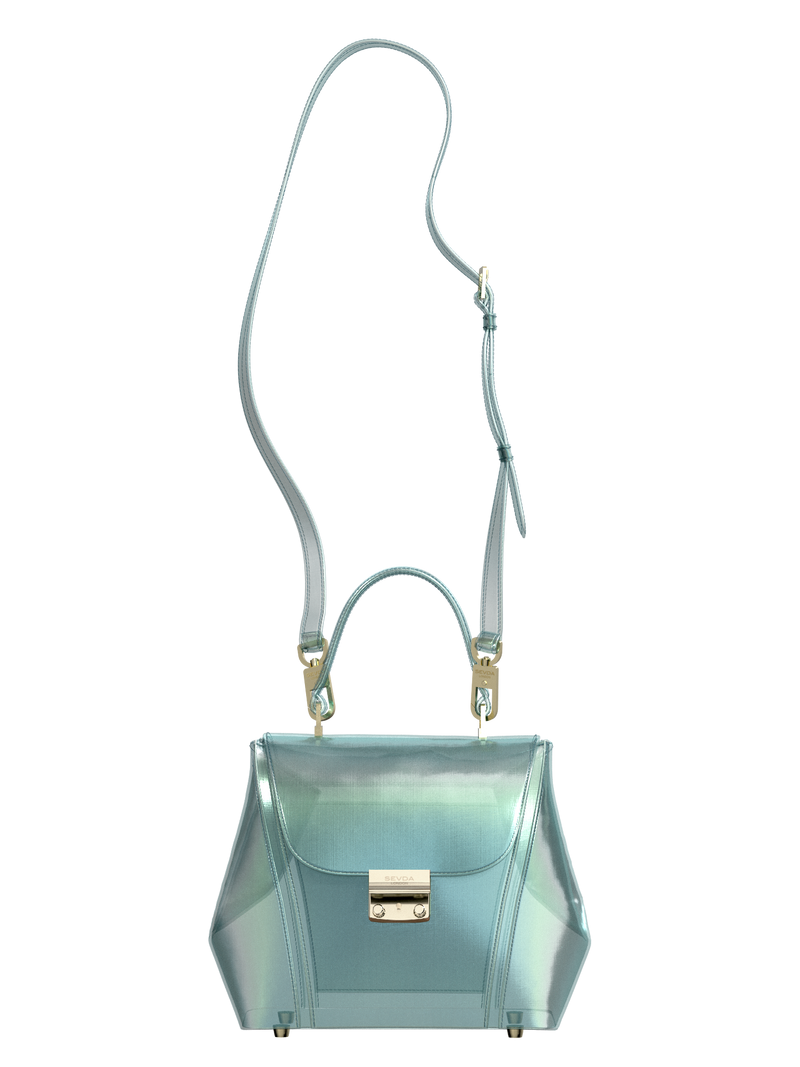 Audrey Mini - Iridescent Aqua Blue