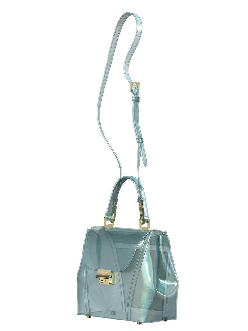 Audrey Mini - Iridescent Aqua Blue