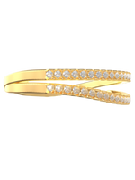 The Gold-Diamond Two Finger Ring