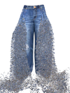 “Waterfall” Skater Jean