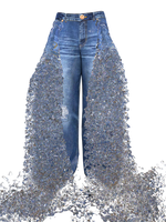 “Waterfall” Skater Jean
