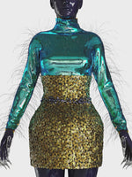 Caddisfly Short skirt + Top Iridescent