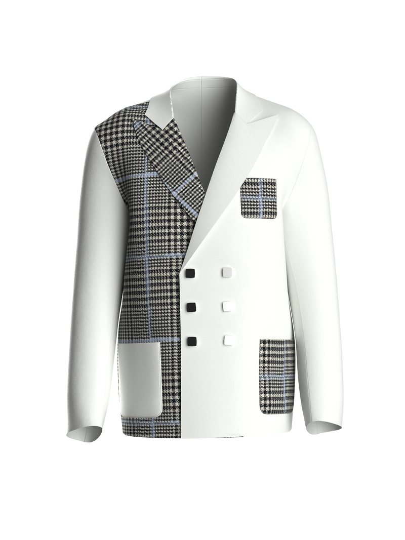 CARMINE NAPPI WHITE AND SQUARE JACKET