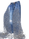 “Waterfall” Skater Jean