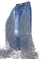 “Waterfall” Skater Jean