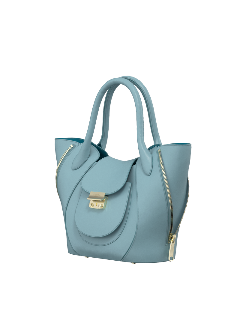 Tulip Bag - Iced Aqua Blue