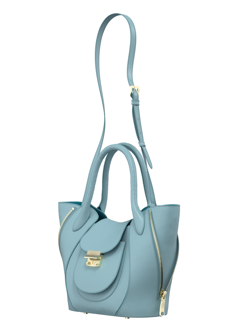 Tulip Bag - Iced Aqua Blue