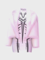 MECHA Fur Coat + Dress White