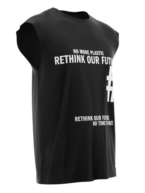 No More Plastic Rethink our future T-SHIRT