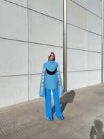 Latex Blue pants by Nina Doll