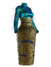 Caddisfly Long skirt + Top Iridescent