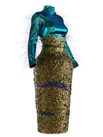 Caddisfly Long skirt + Top Iridescent