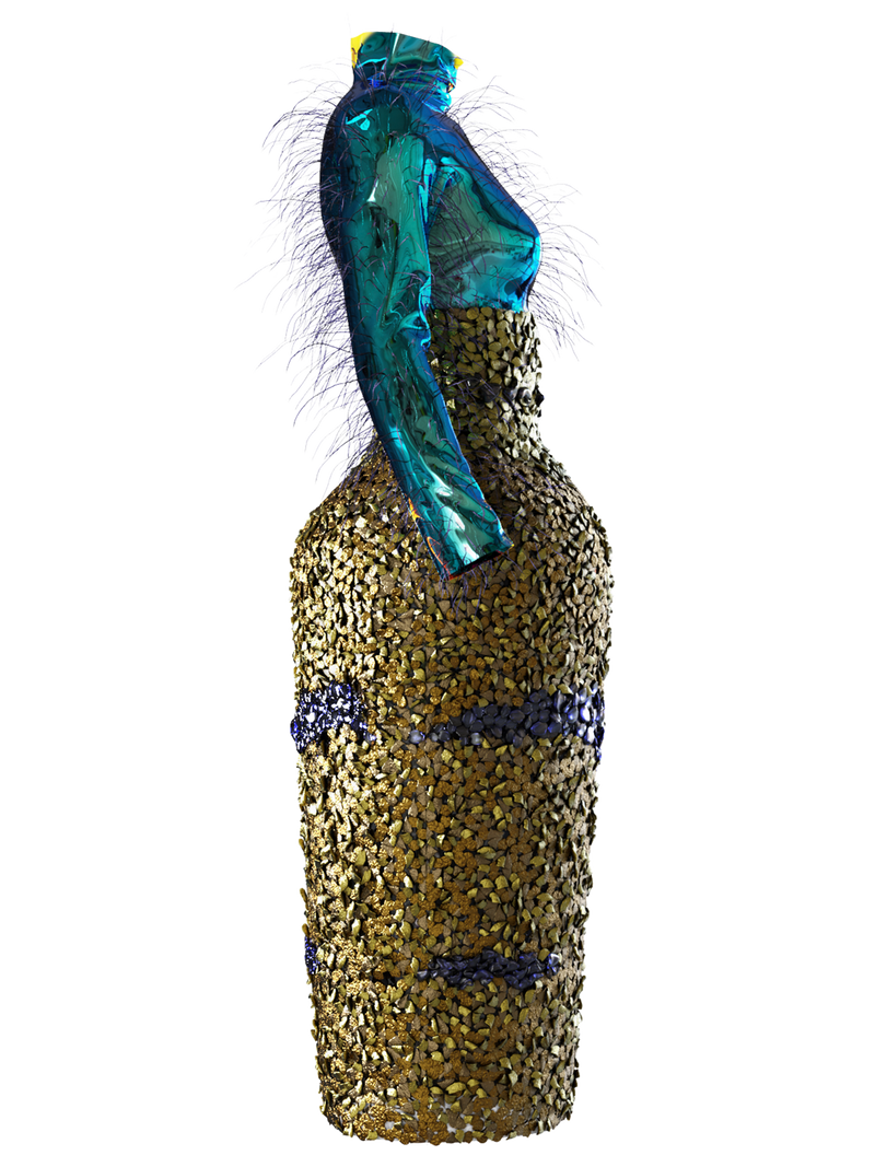 Caddisfly Long skirt + Top Iridescent