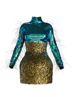 Caddisfly Short skirt + Top Iridescent