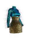 Caddisfly Short skirt + Top Iridescent