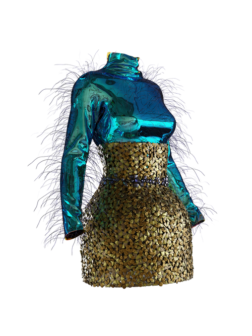 Caddisfly Short skirt + Top Iridescent