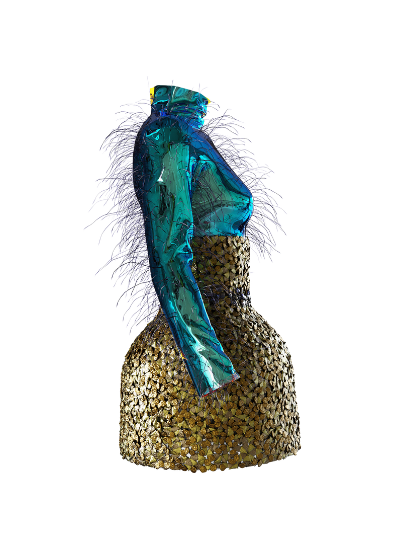 Caddisfly Short skirt + Top Iridescent