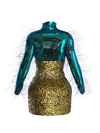Caddisfly Short skirt + Top Iridescent