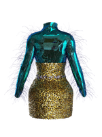 Caddisfly Short skirt + Top Iridescent