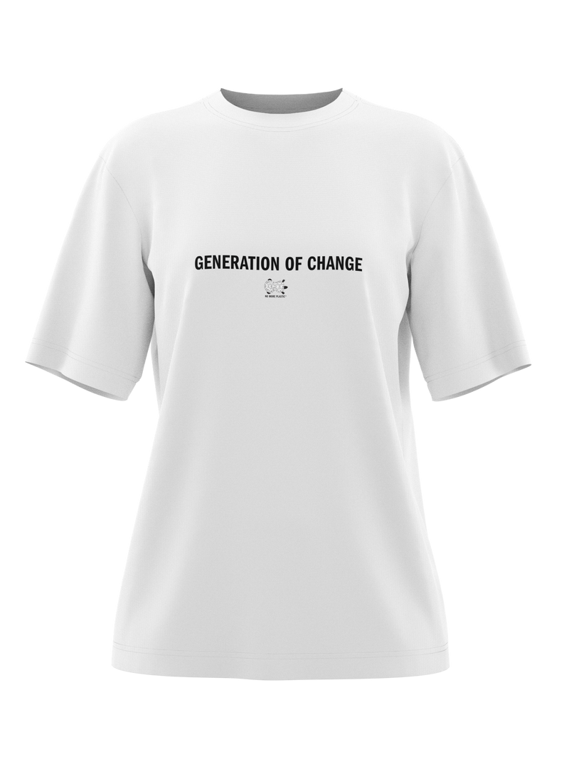 No More Plastic Generation of change T-SHIRT