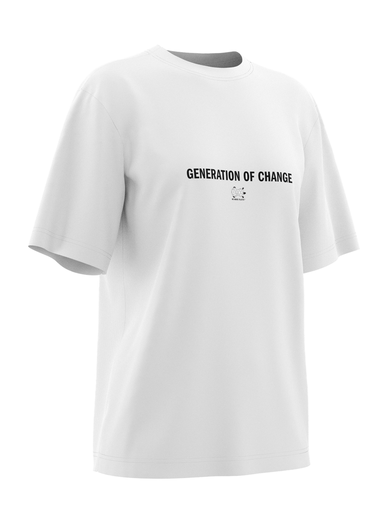 No More Plastic Generation of change T-SHIRT