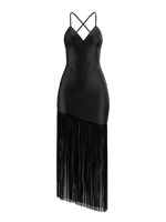 Vintage 90's Backless Fringe Dress