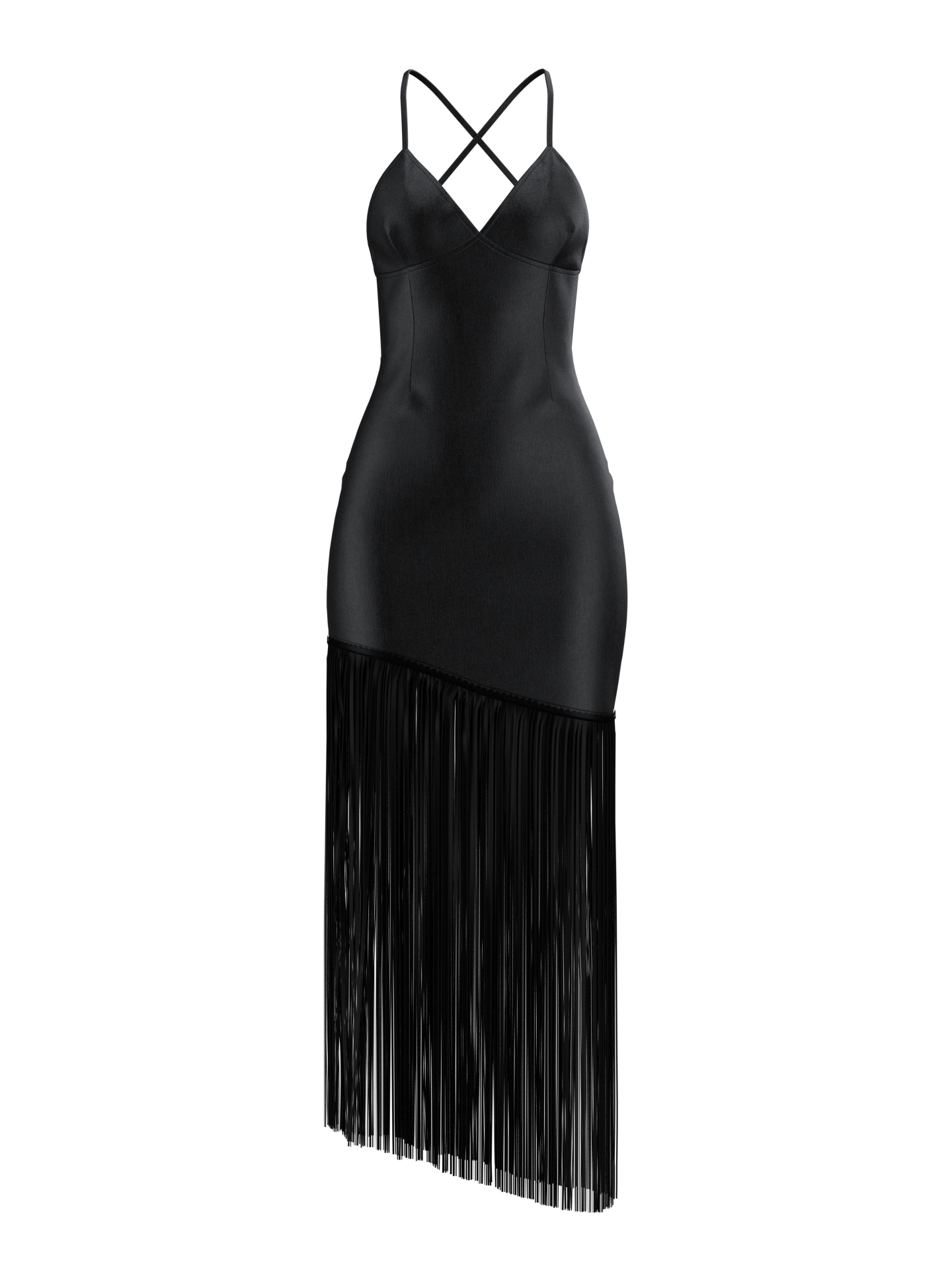 Vintage 90's Backless Fringe Dress Vintage 90's Backless Fringe Dress