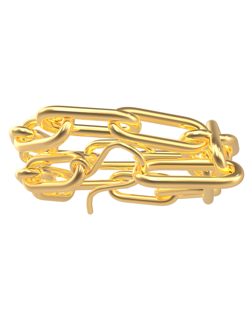 The Gold Paperclip Bracelet