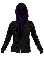 Nebula Hoodie Black & Purple by Arnaud Pepin-Donat