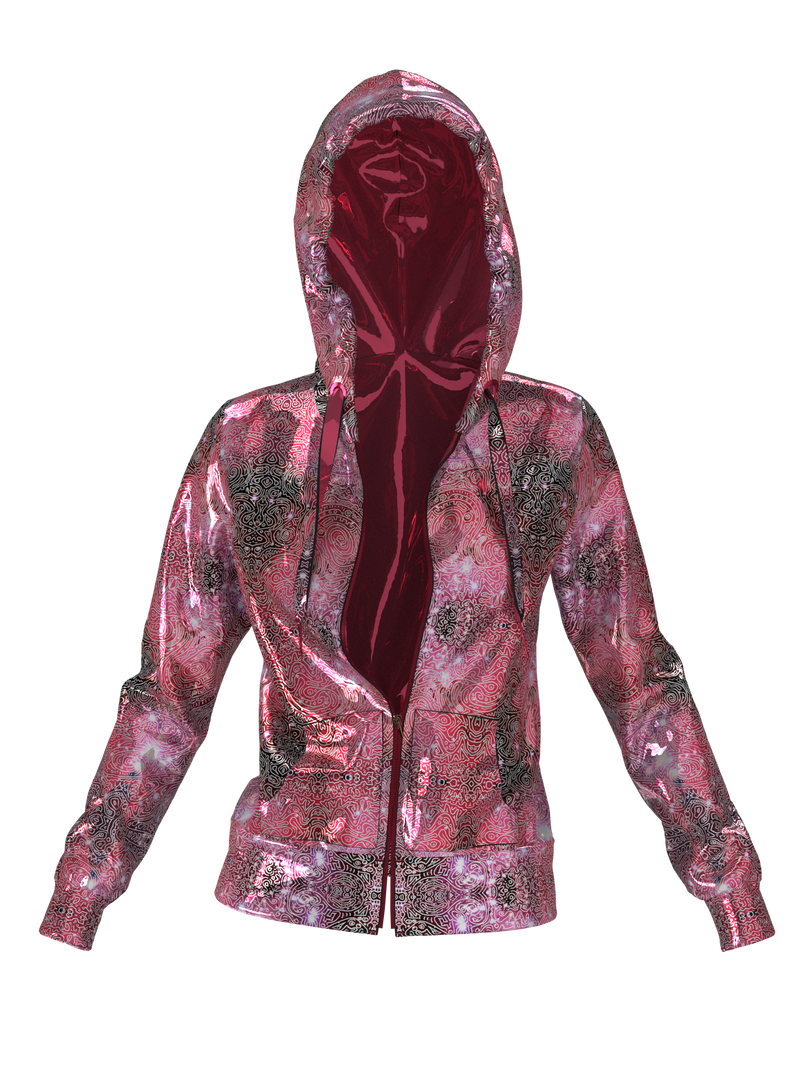 Nebula Hoodie Red by Arnaud Pepin-Donat