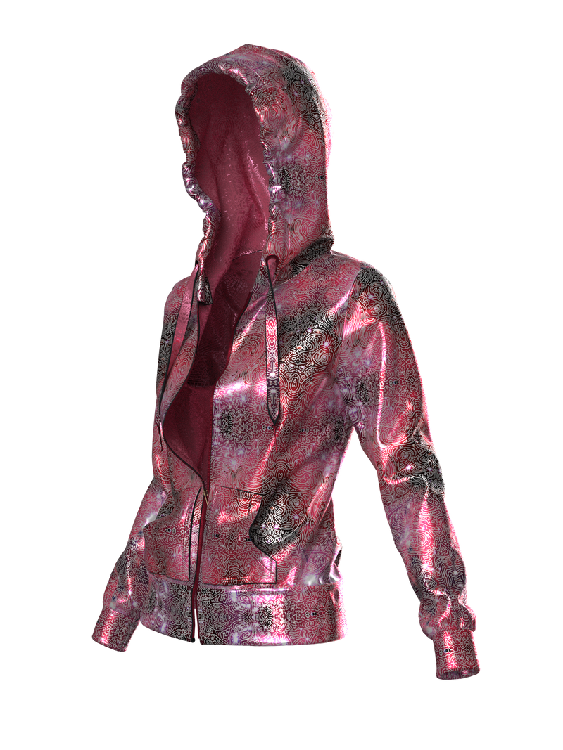 Nebula Hoodie Red by Arnaud Pepin-Donat