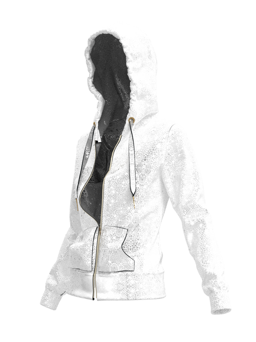 White Ice Hoodie by Arnaud Pepin-Donat