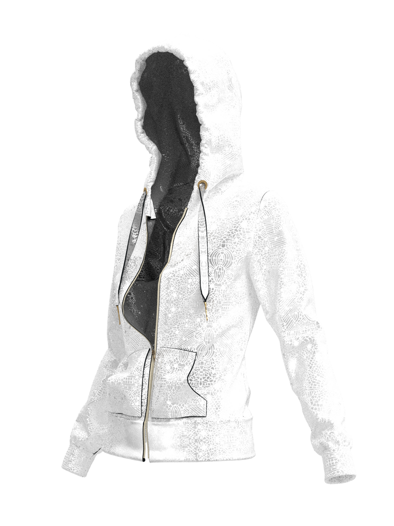 White Ice Hoodie by Arnaud Pepin-Donat