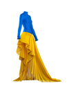 LUVI: Biflexible chiffon dress