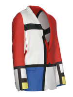 Blazer-Composition with Red, Blue and Yellow
