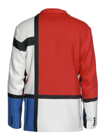 Blazer-Composition with Red, Blue and Yellow