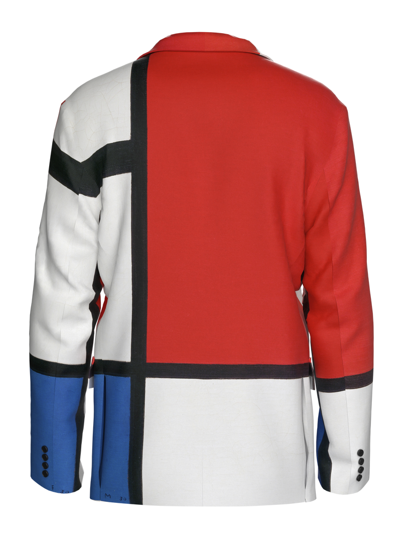 Blazer-Composition with Red, Blue and Yellow