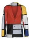 Blazer-Composition with Red, Yellow, Blue and Black