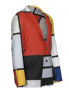 Blazer-Composition with Red, Yellow, Blue and Black