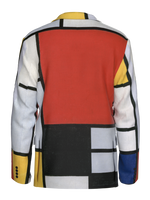 Blazer-Composition with Red, Yellow, Blue and Black