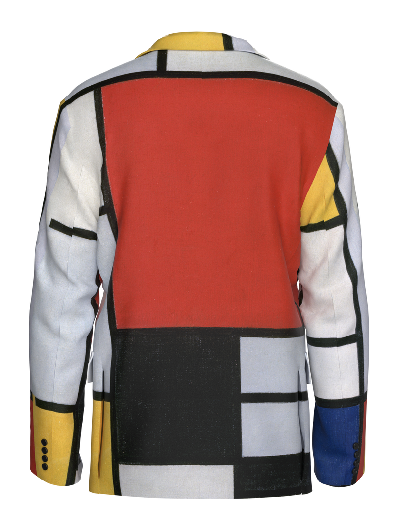 Blazer-Composition with Red, Yellow, Blue and Black