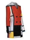 Blazer Dress-Composition with Red, Yellow, Blue and Black