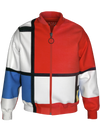 Bomber-Composition with Red, Blue and Yellow